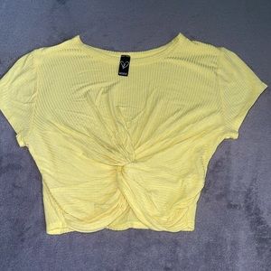 Cute knot-tied crop top